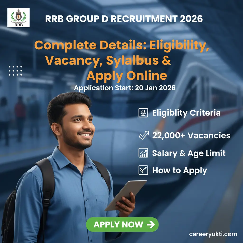 Group D Recruitment 2026, announcing around 22,000 tentative vacancies